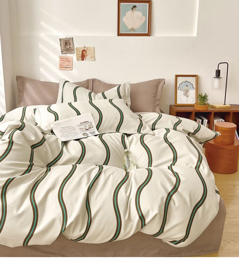 Florida Winkle Premium Quality Imported King Size Elastic Fitted Bedsheet with Coordinated Pillow Covers